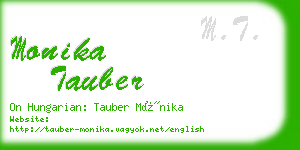 monika tauber business card